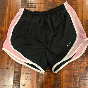 Nike Dri-FIT Running Shorts Black Pink White Trim